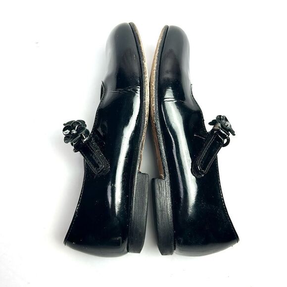 Spring Flowers By Gallucci Italy Black Mary Jane Patent Leather Shoes sz 25 US 8 - Picture 4 of 12